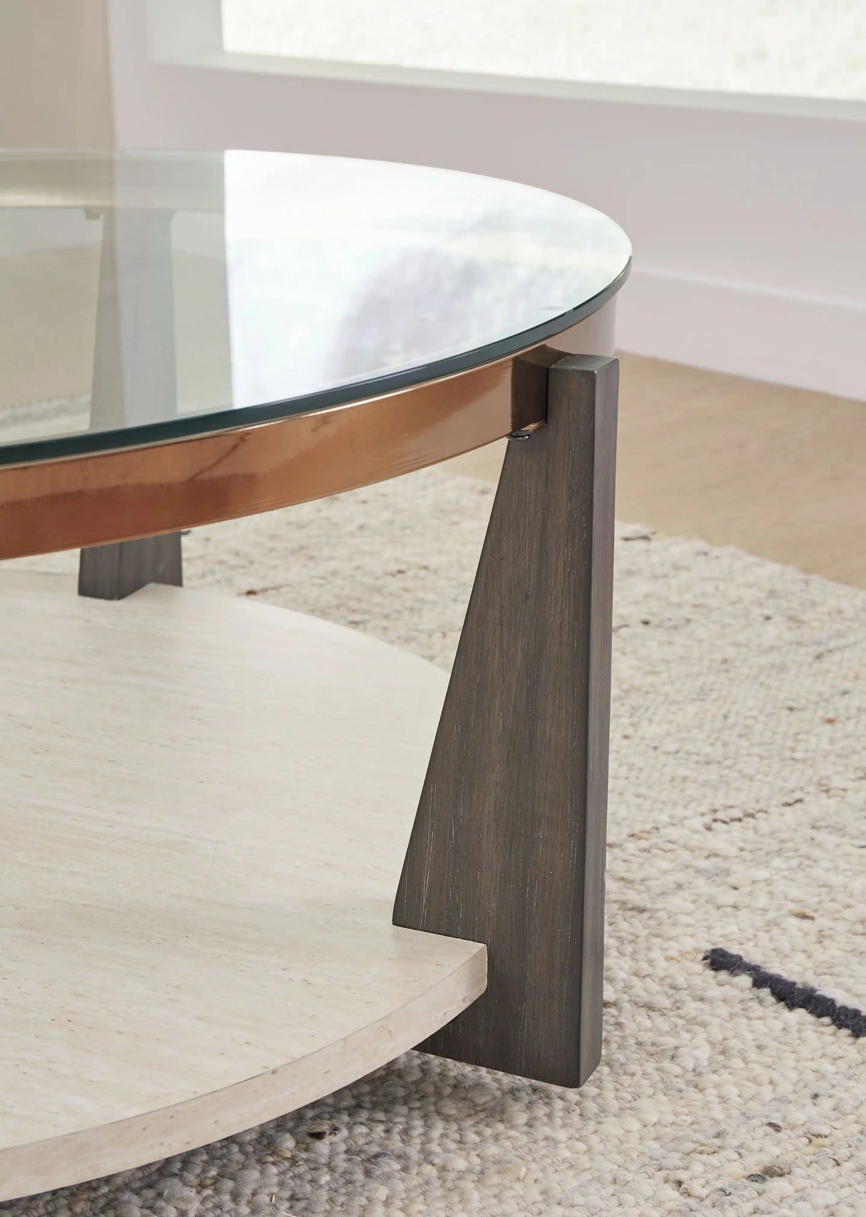 Frazwa - Round Cocktail Table - Multi - Best Buy Furniture