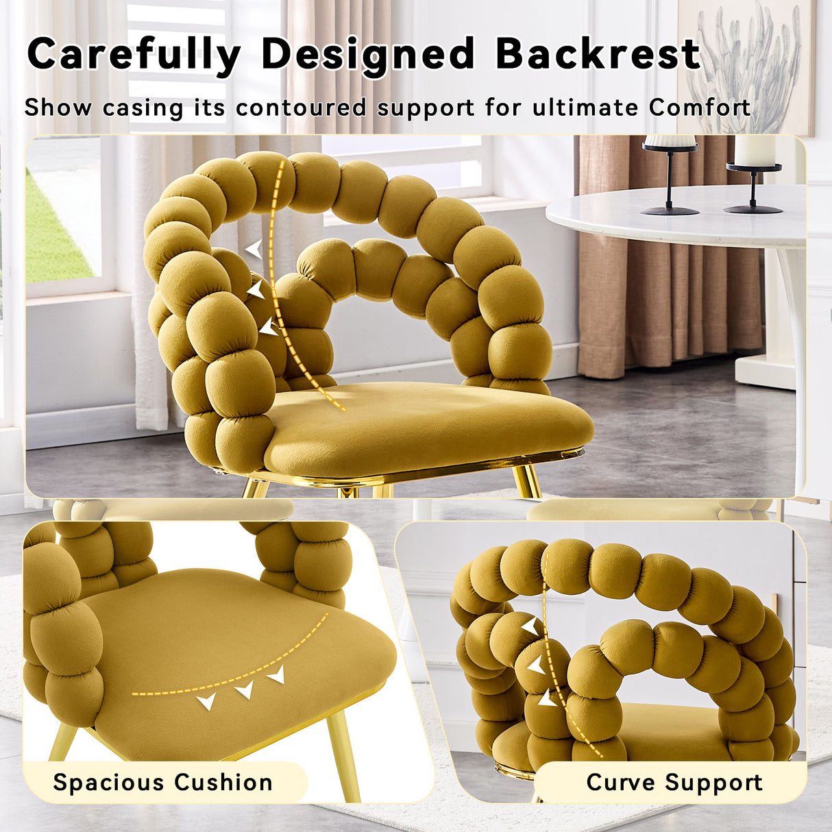 Puffy Bubble, Ball Chain Chairs For Dining Room