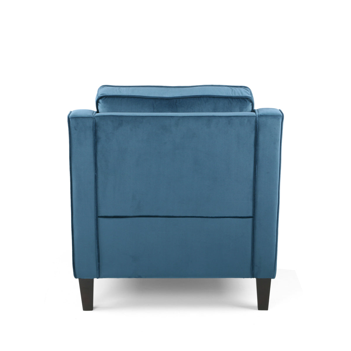 Blue Velvet Upholstered Club Chair