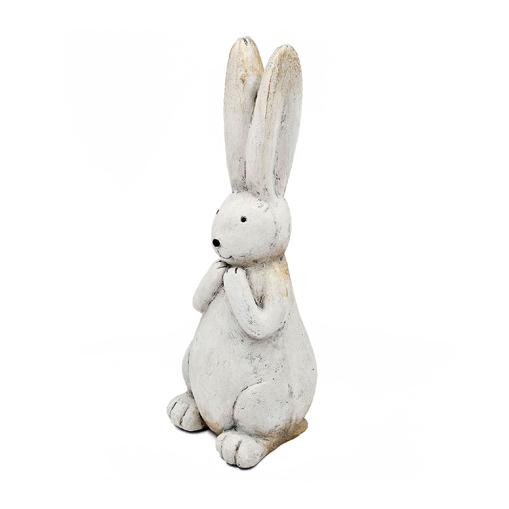 7.5x7x20" Textured Bunny Figurine
