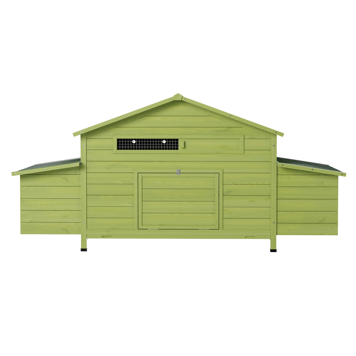 11.12 ft² Large Wooden Chicken Coop with Nesting Boxes & Perch