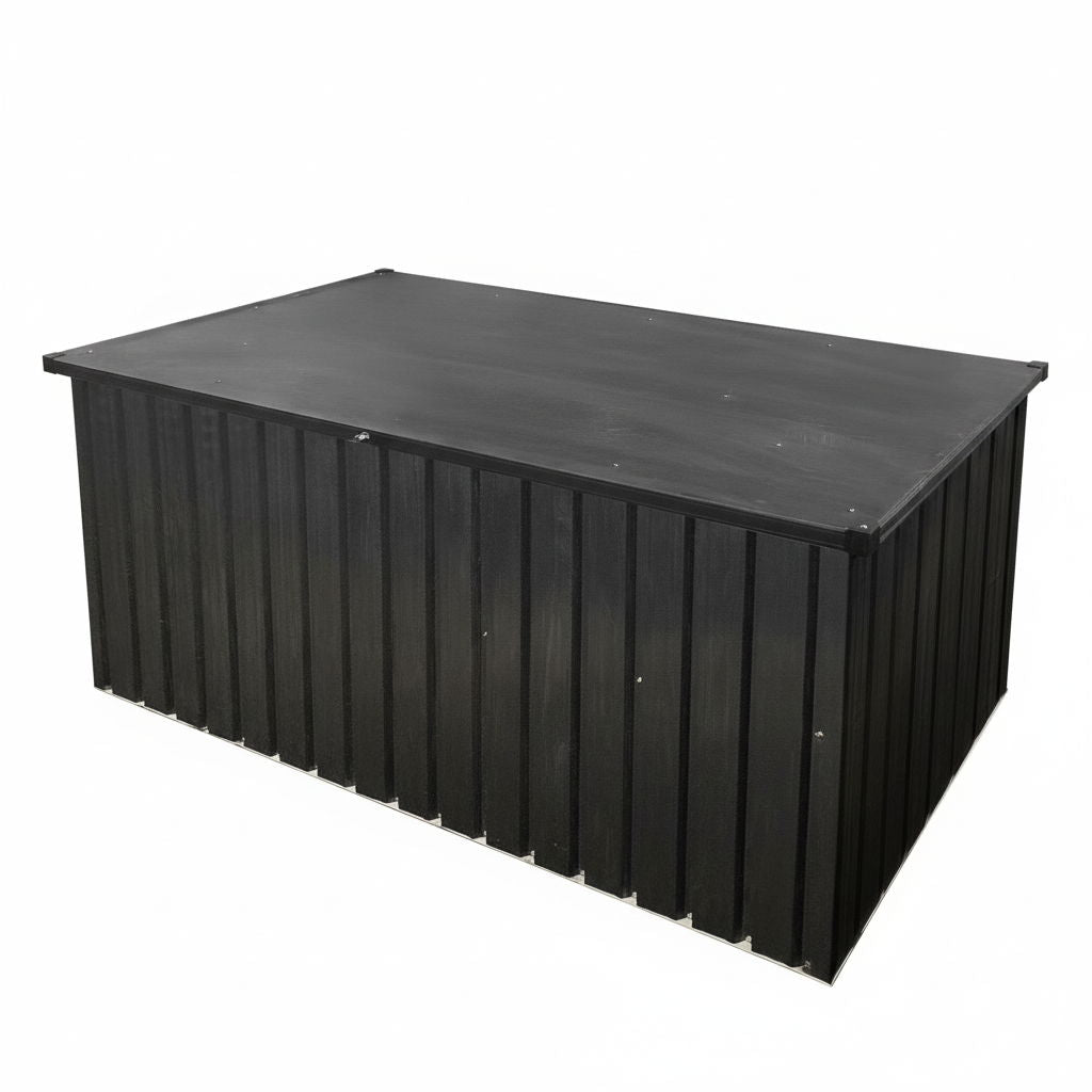 Out Door Metal Storage Box Store Medium - Black