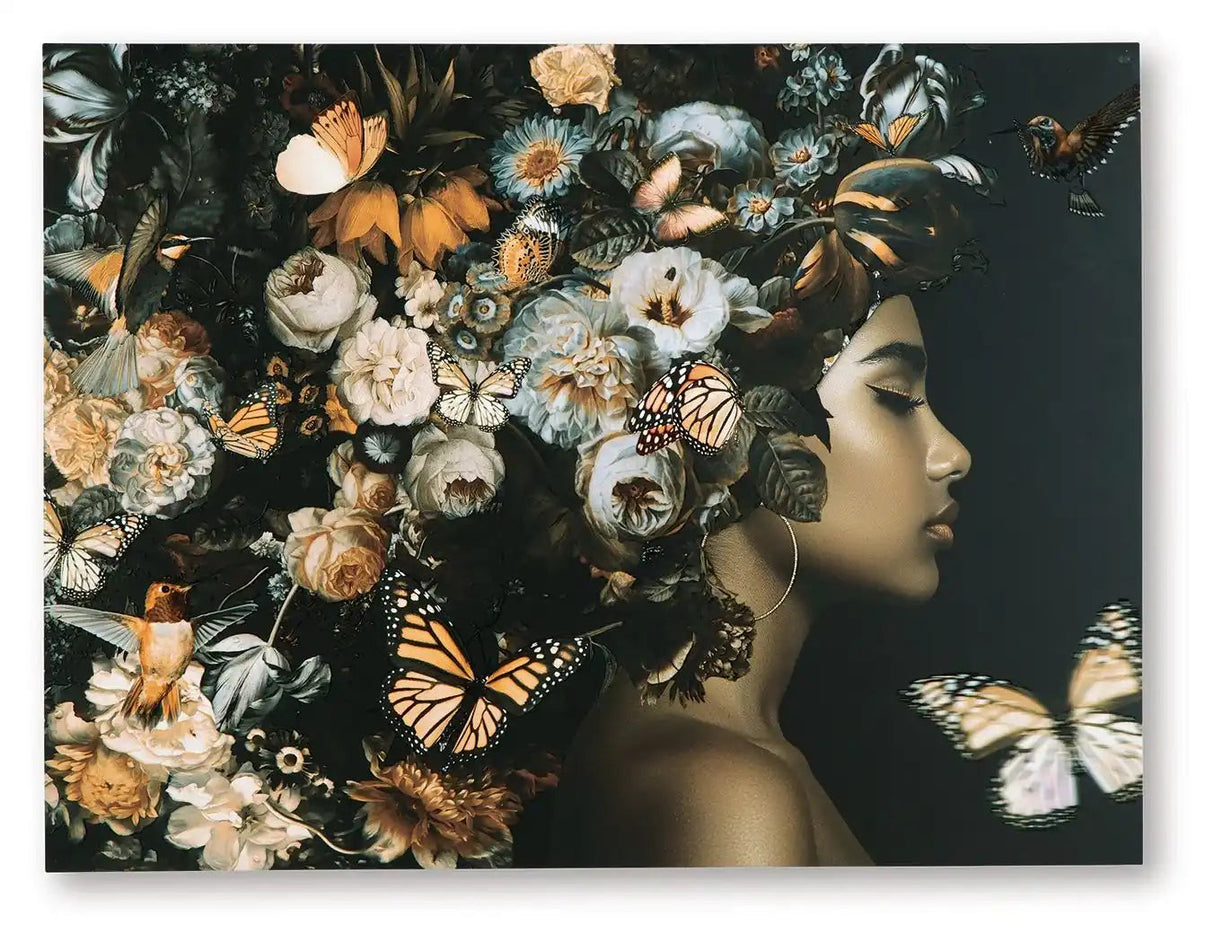 Valfer - Wall Art - Orange / Black / White - Best Buy Furniture
