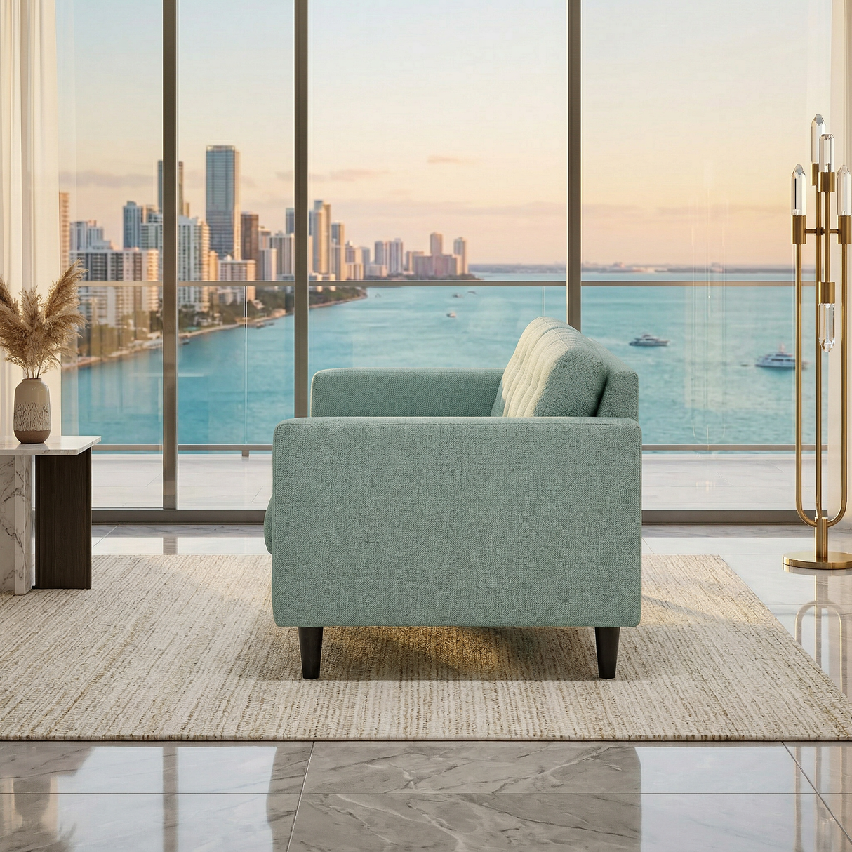 Talmadge Sofa – Made in USA, Customizable Fabrics, Quick Shipping