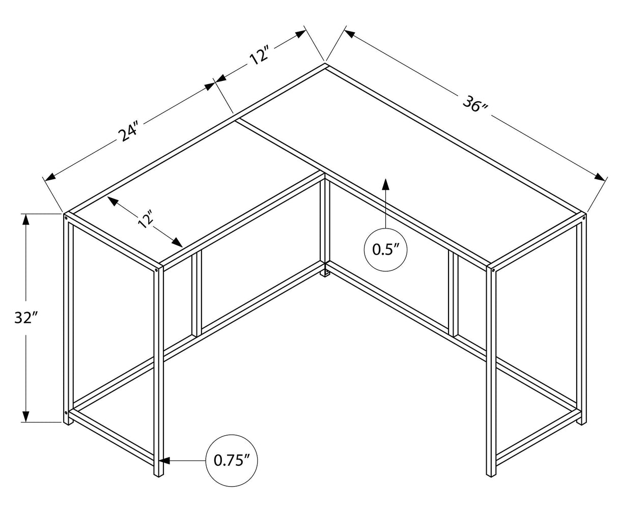 Corner Accent Console Table For Entryway, Unique L-Shaped Design - Best Buy Furniture