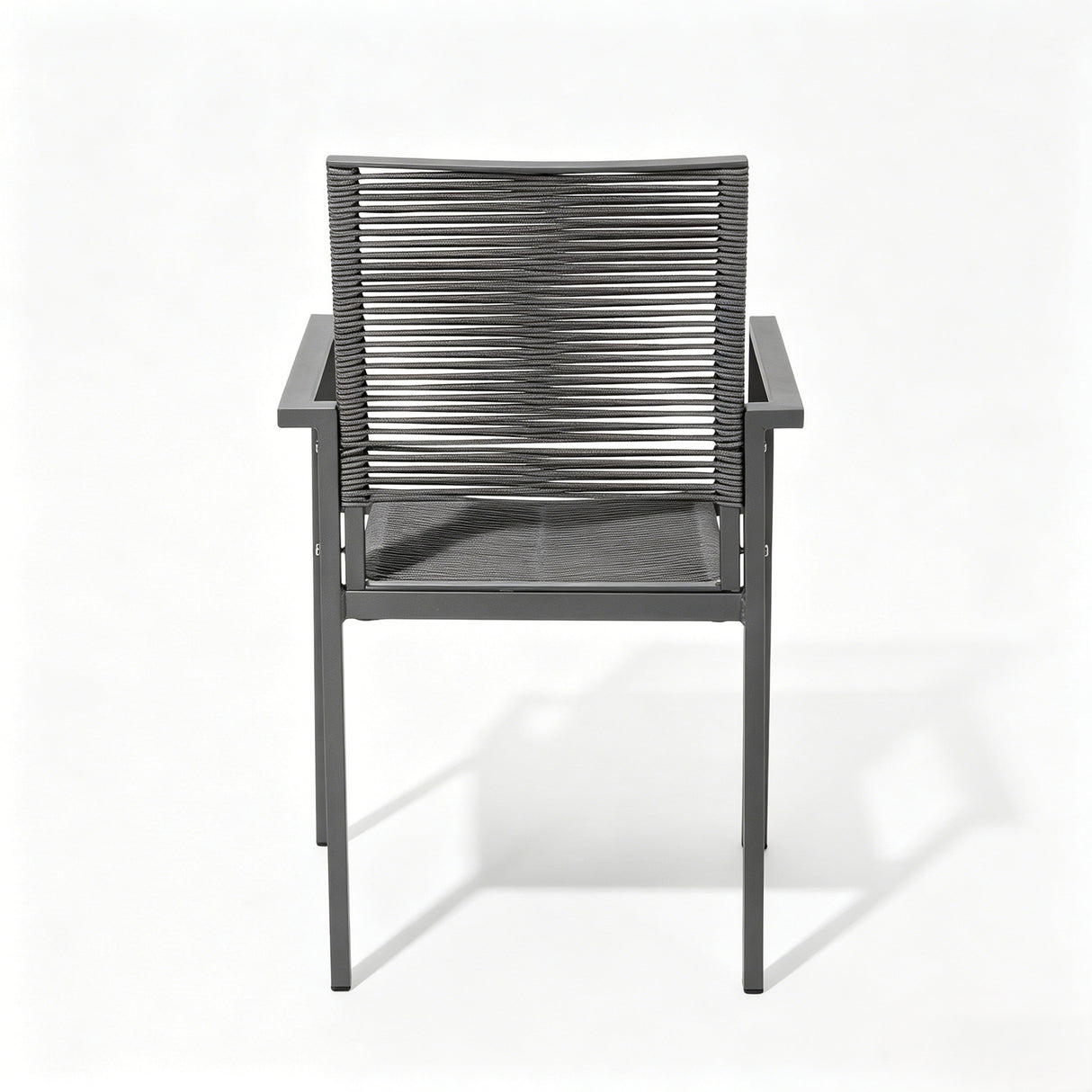 7-Piece Aluminum & Woven Rope Outdoor Patio Dining Set