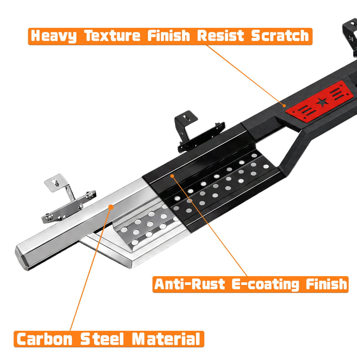 Hexagonal Style Running Boards for Jeep Gladiator JT