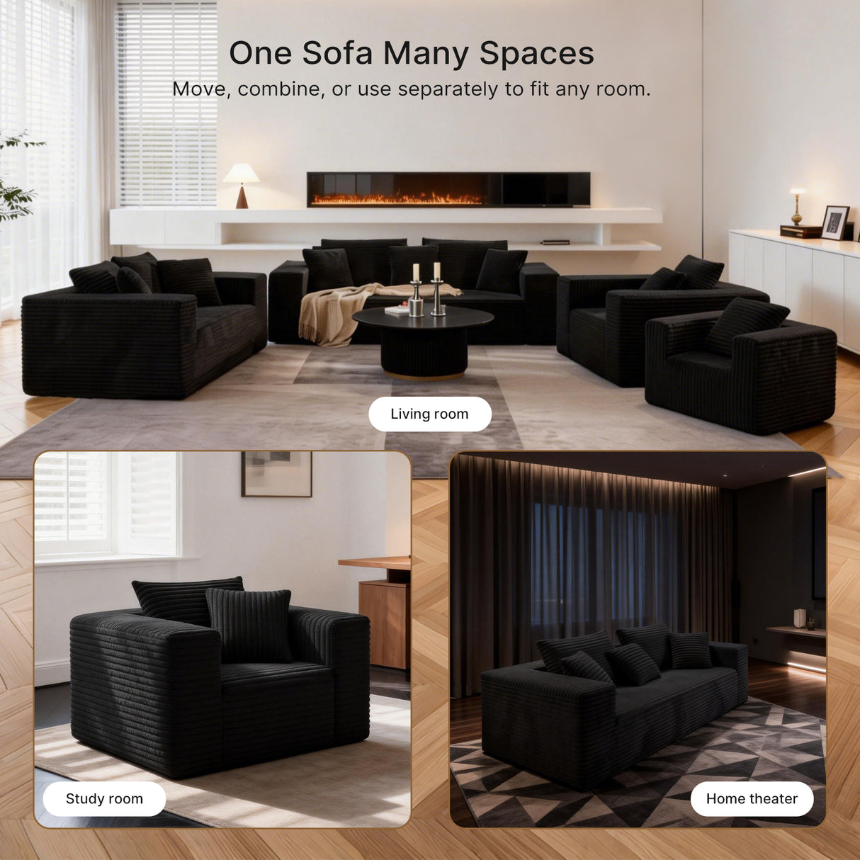Small Boneless Sofa Chair, No Assembly Couch in a Box Memory Foam Mini Cloud Reading Chair with Throw Pillow for Living Room Bedroom Playroom