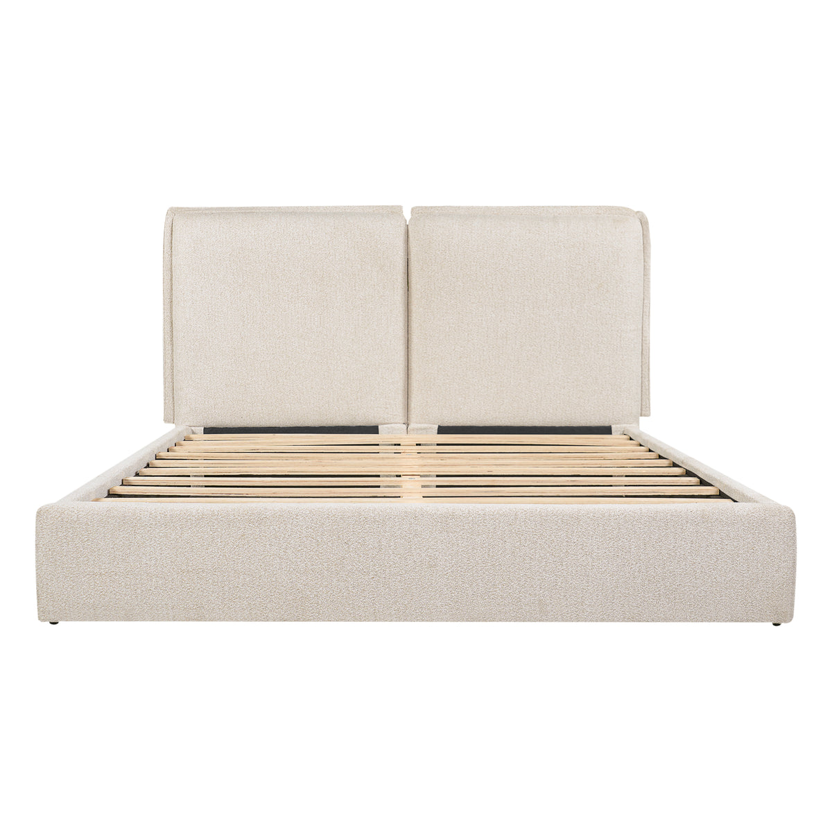 Double-Pillow Upholstered Bed Design