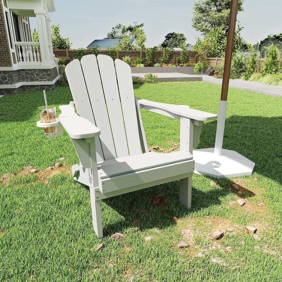 Adjustable HDPE Adirondack Chair with Customizable Comfort - Multiple Colors