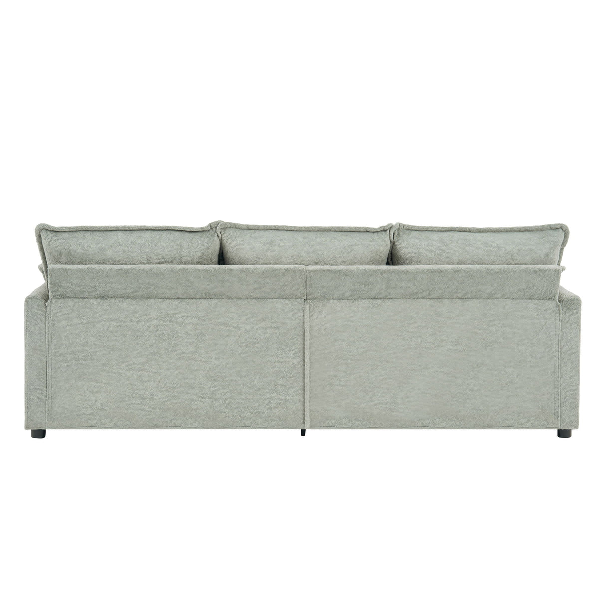Modern 3 Seater Sofa With Side Storage Pockets For Living Room