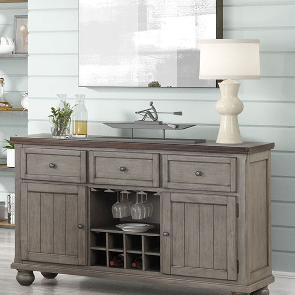 Rustic 2 Tone Sever With Powerpack - Gray