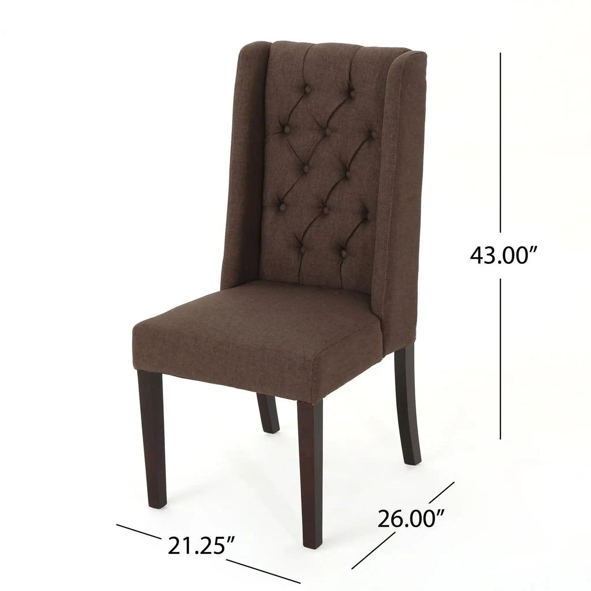 Sophisticated Tufted Dining Chair With High Back Design - Best Buy Furniture