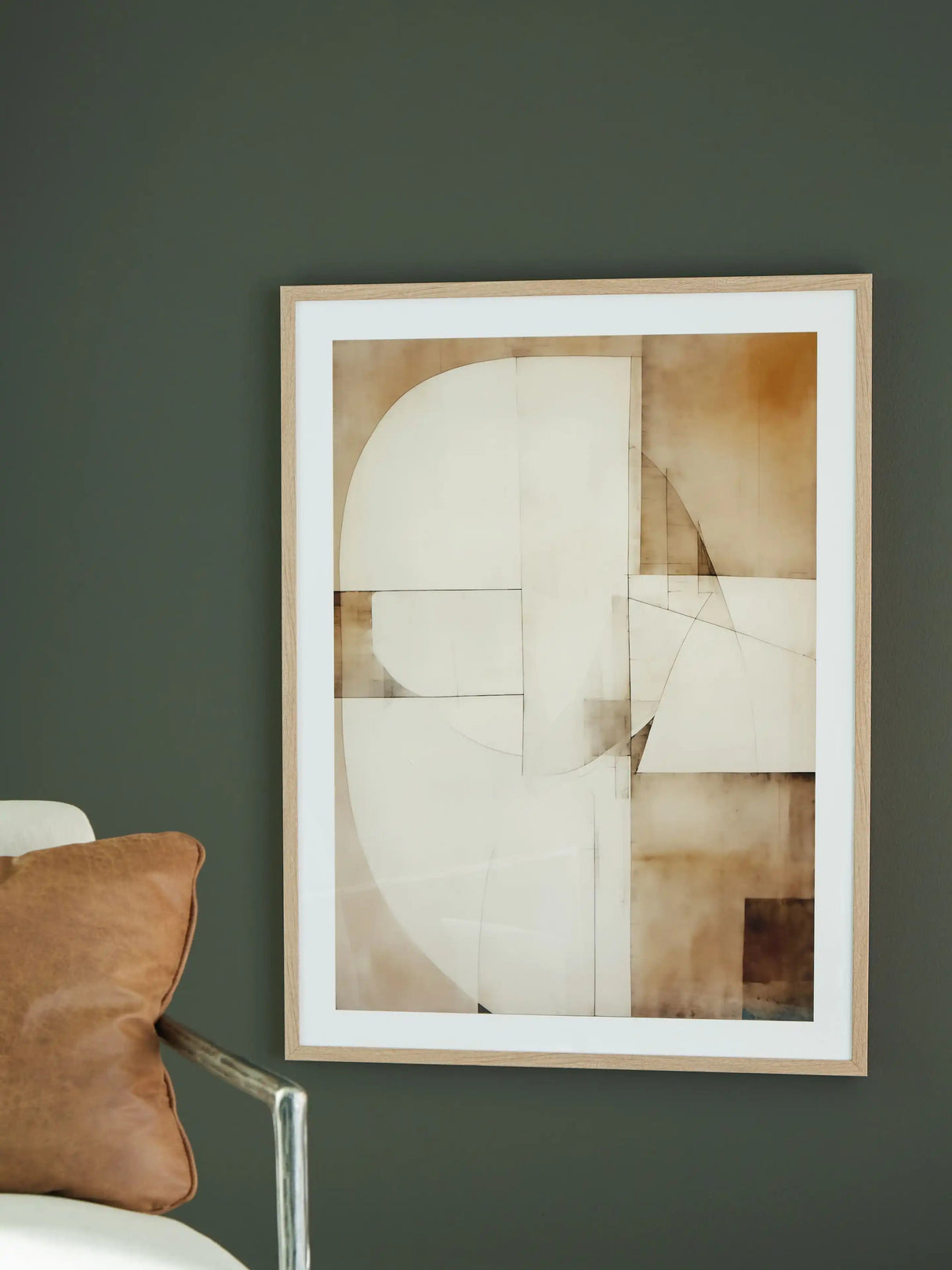 Corlain - Wall Art - Brown / Tan / White - Best Buy Furniture