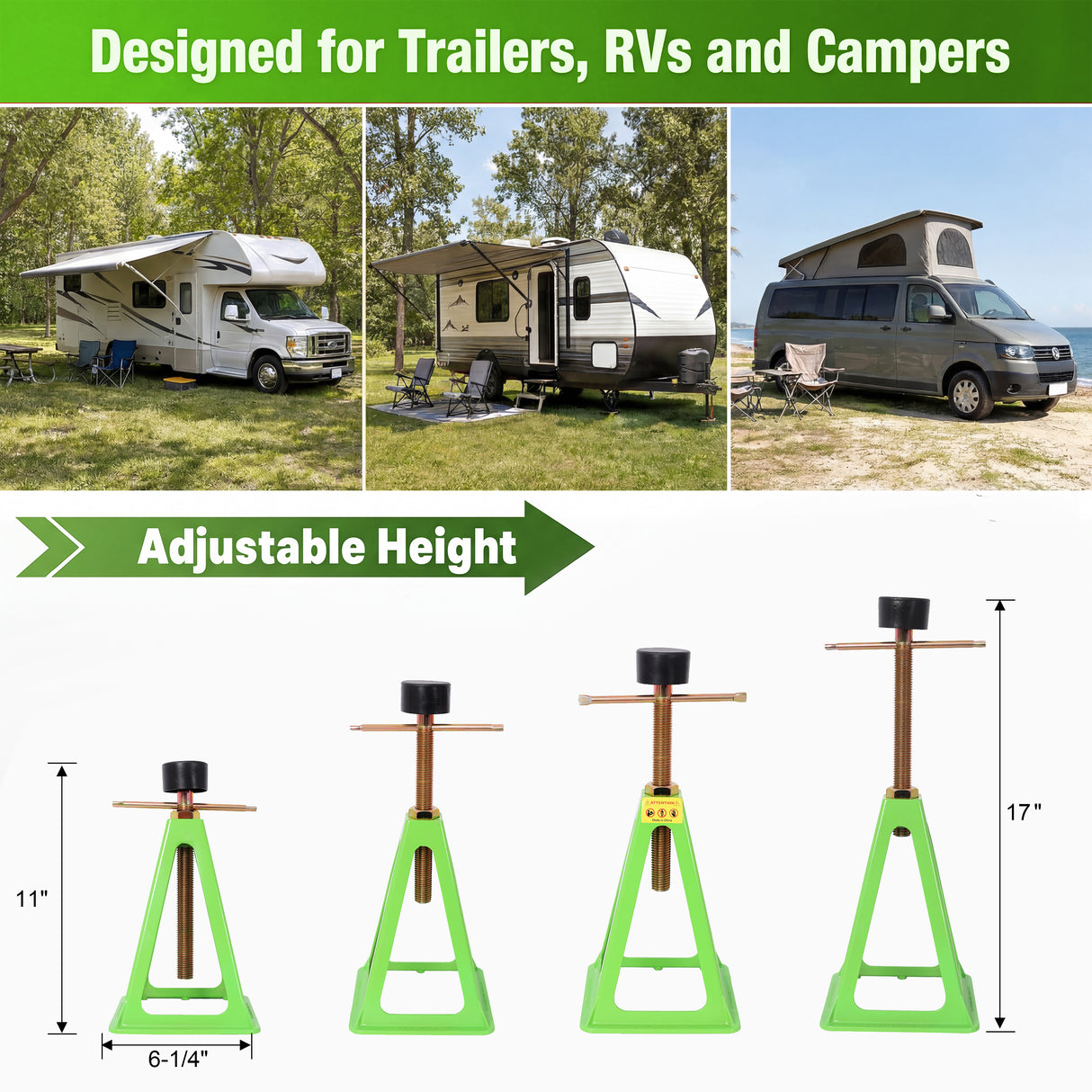 4-Pack RV Stabilizer Jacks