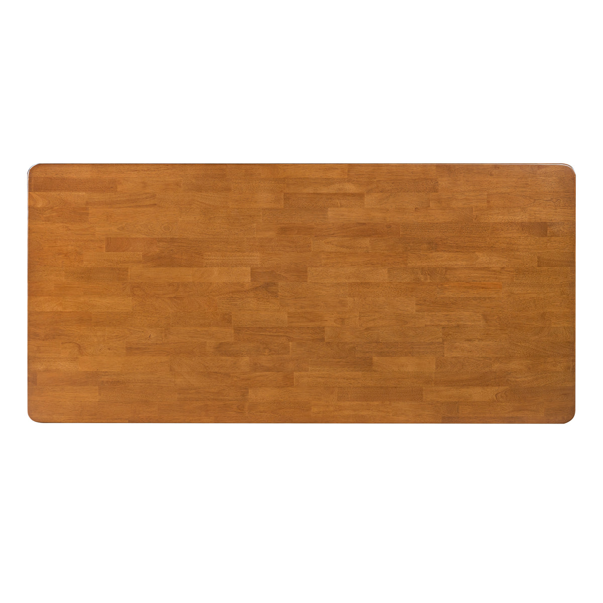 7-Piece Rectangular Dining Table Set, 70 Inch Rubber Wood