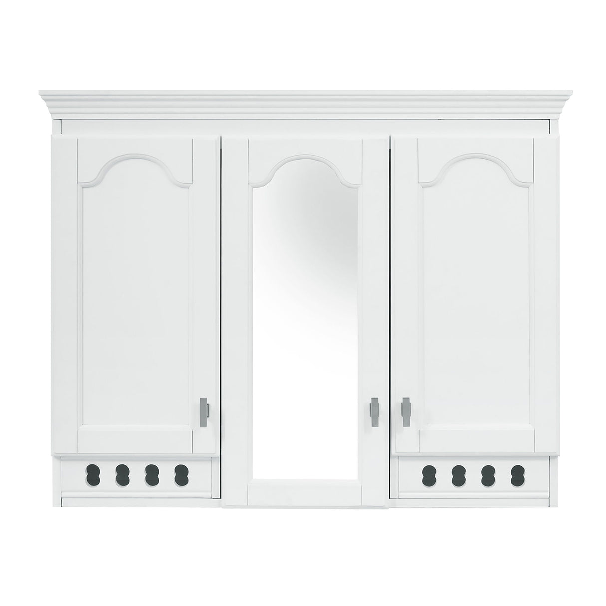 Wall Mount Mirror Cabinet With Adjustable Shelves, Soft Closing Hinges