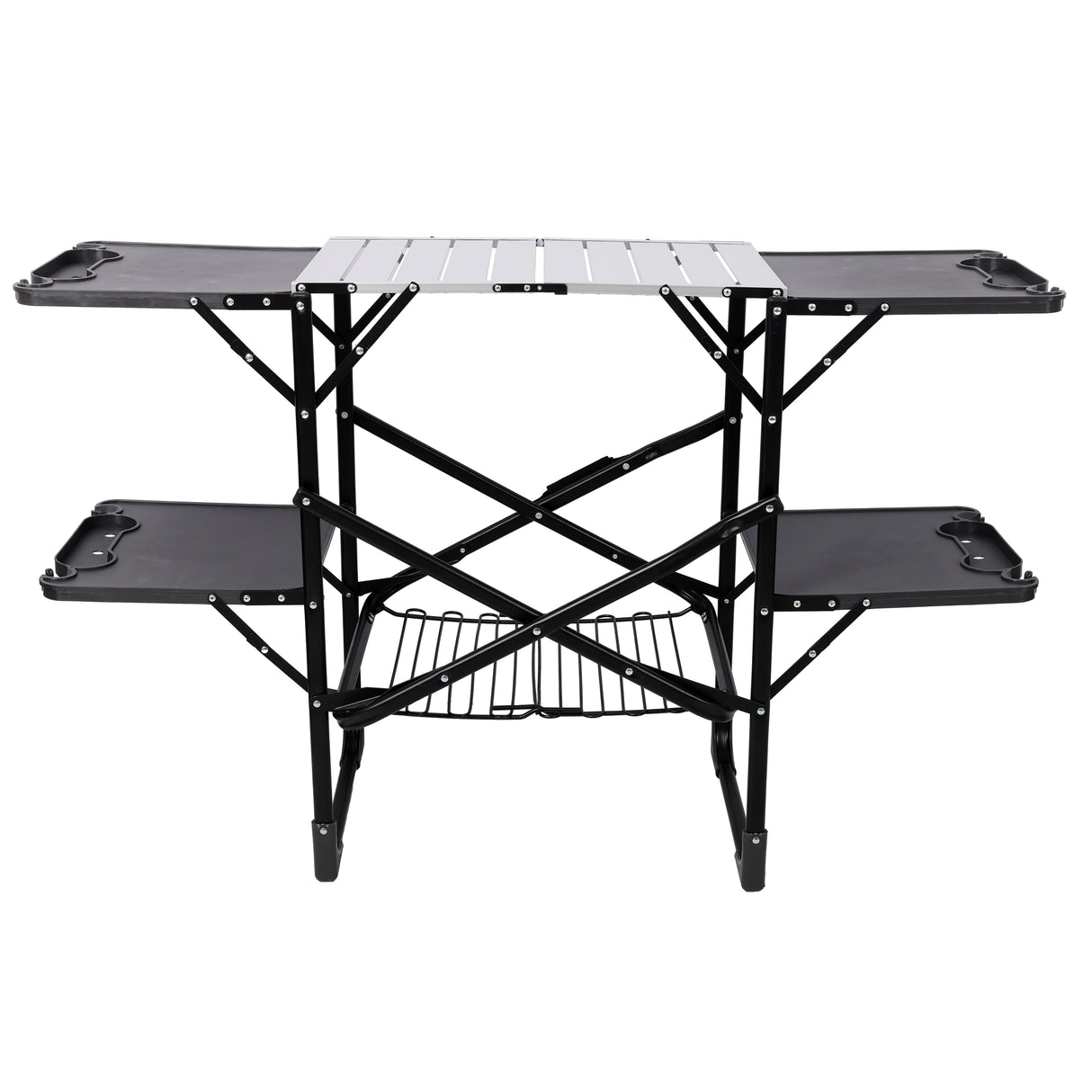 Folding Camping Kitchen Table - Portable Outdoor Cooking Station