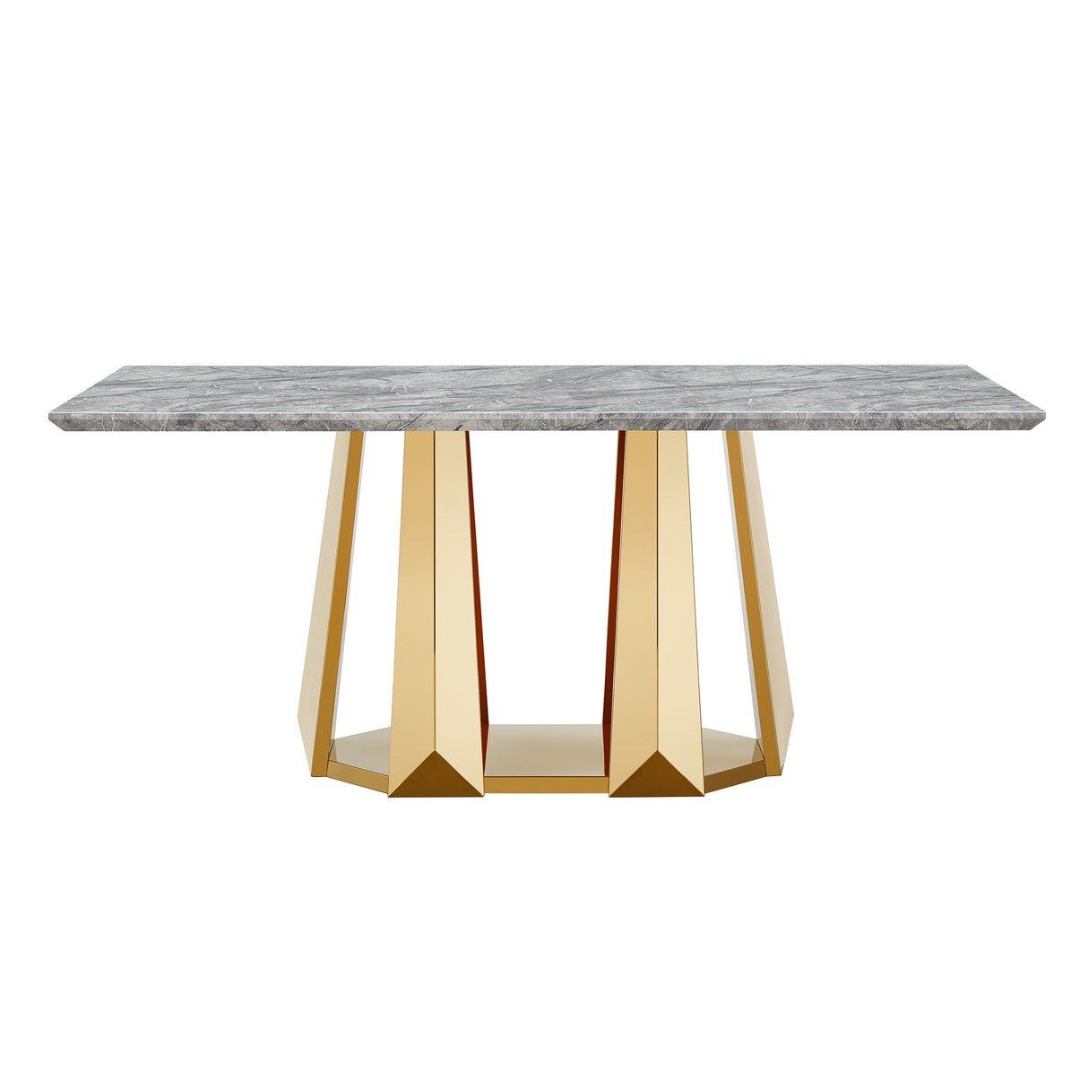 Marble Dining Table for 6 People