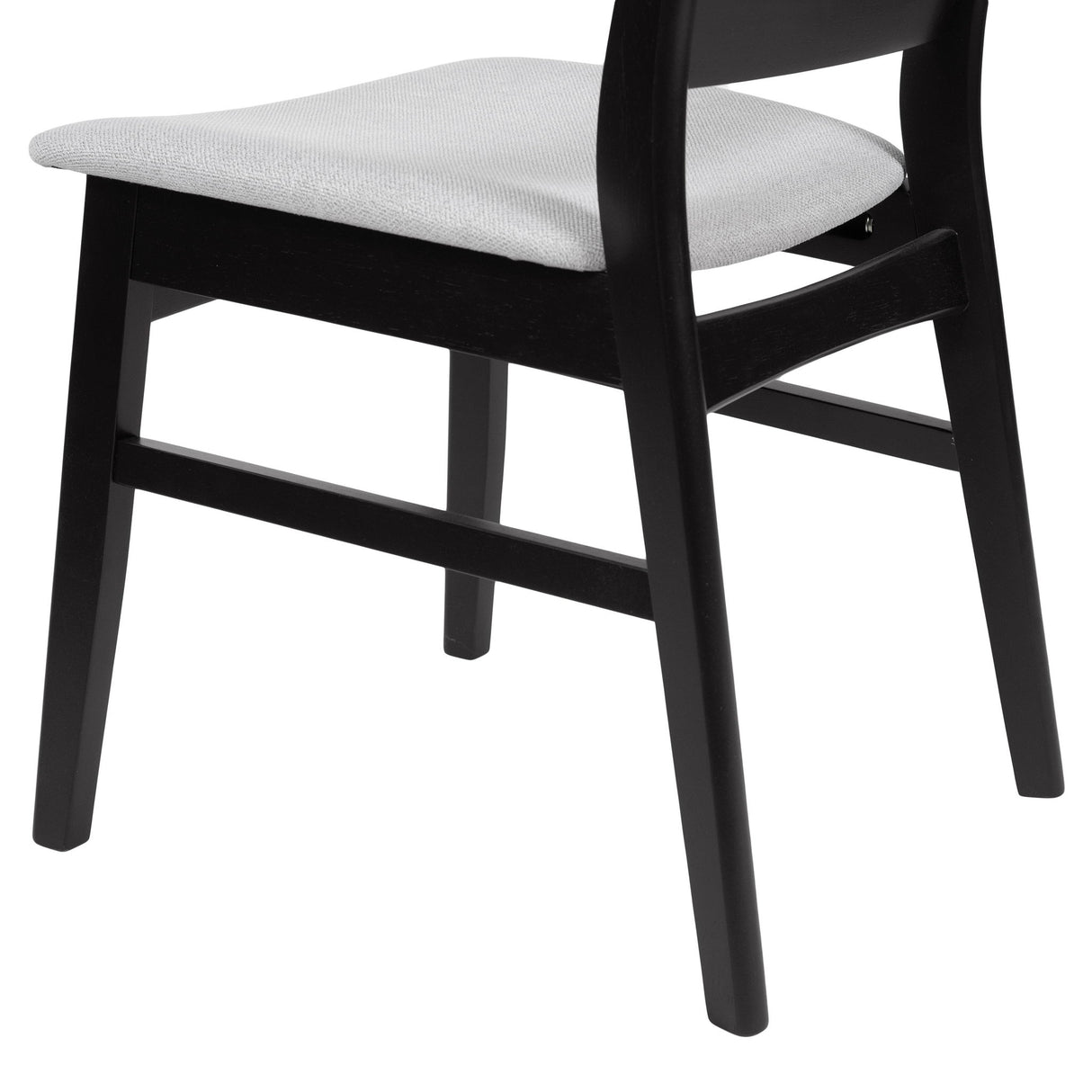 Mid Century Dining Chairs With Cushioned Seats And Wood Frame (Set of 2)