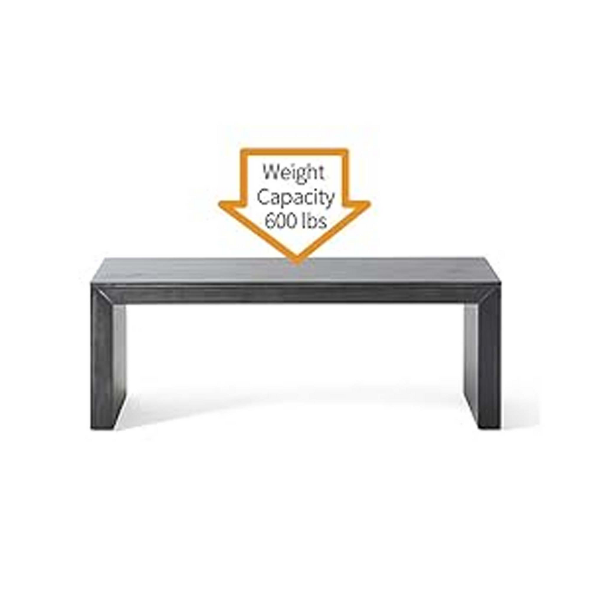 Acacia Wood Dining Bench, Grey and Taupe