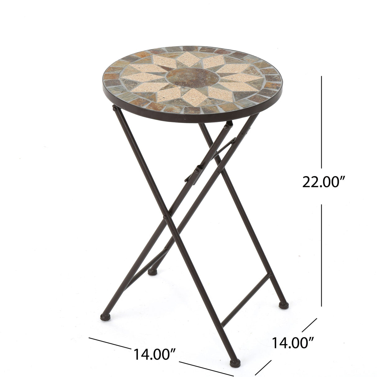 Silvester - End Table - Beige / Black - Best Buy Furniture