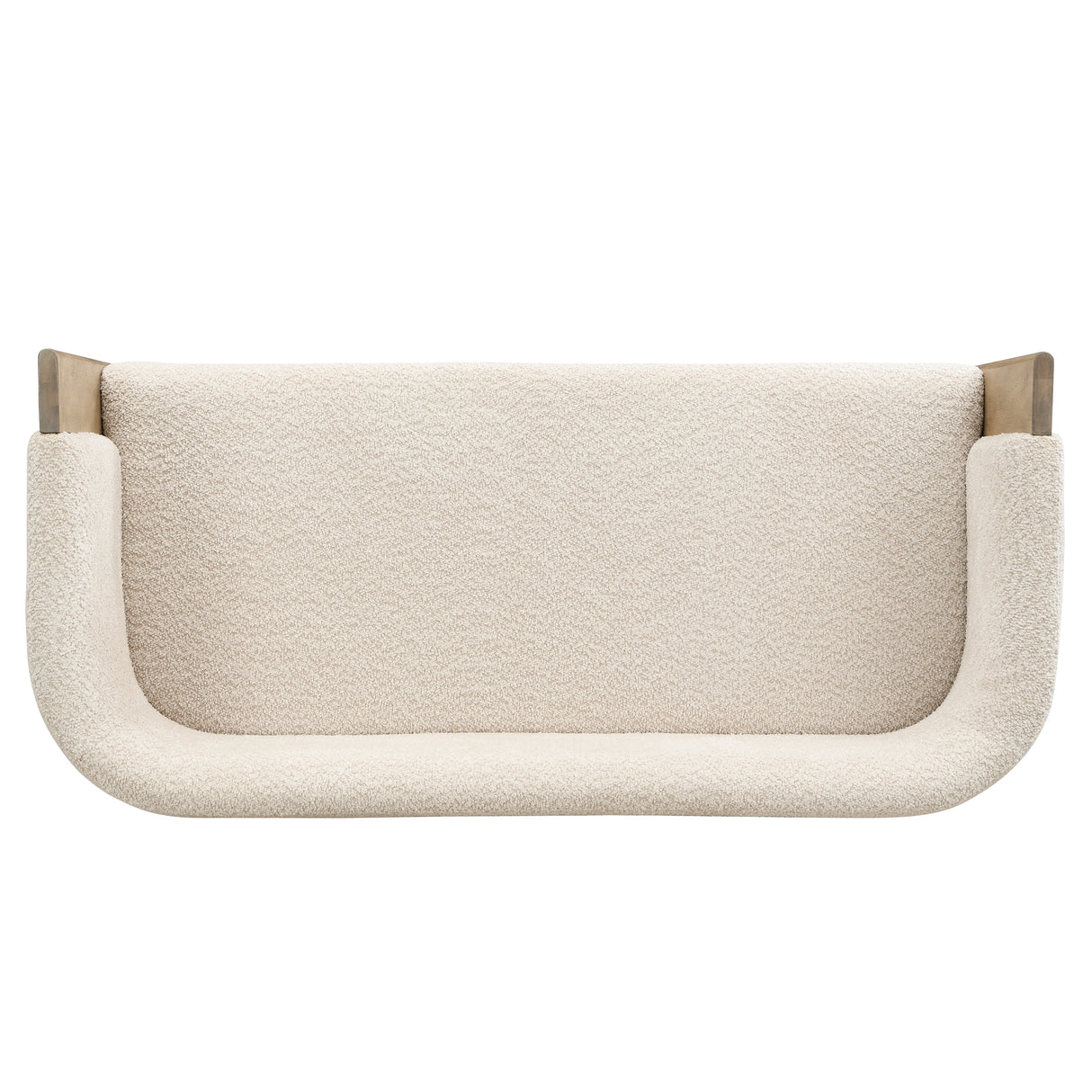 48.5" Upholstered Solid Loveseat (Natural Ash+Almond)