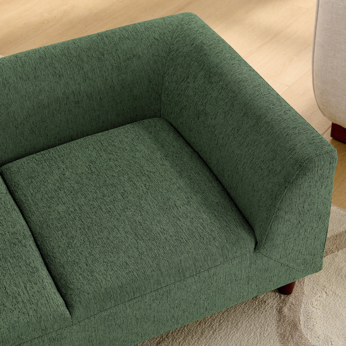 Pet Sofa with Backrest and Armrests - Modern Olive