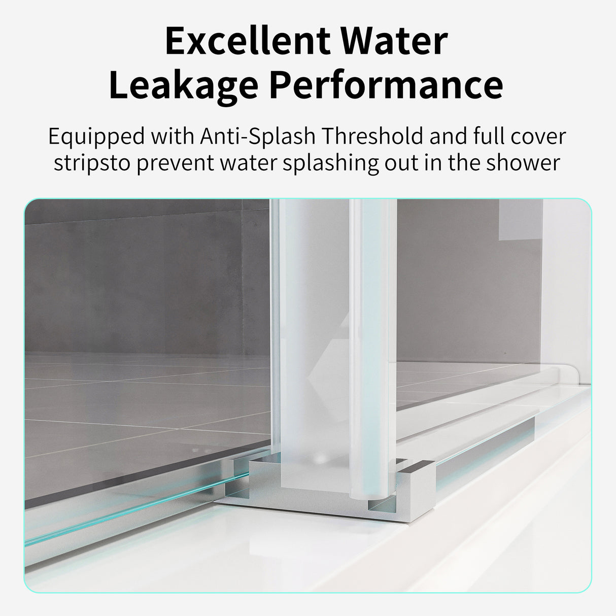 56-60*76 INCH Double Sliding Frameless Soft-Close Shower Door with Premium (8mm)Thick Tampered Glass and Easy-Cleaning Coating In --Brushed Nickel