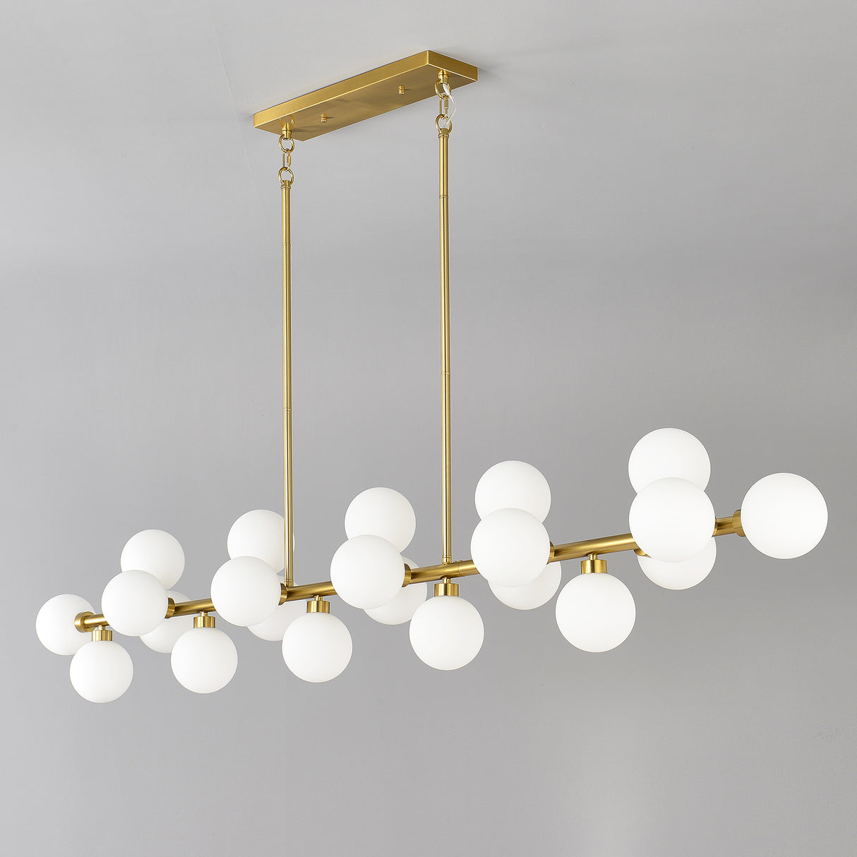 75.6'' Large Pendant Lamp with Opal Glass Shade