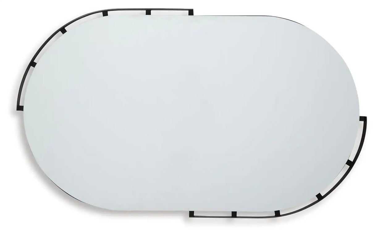Valkings - Accent Mirror - Black - Best Buy Furniture