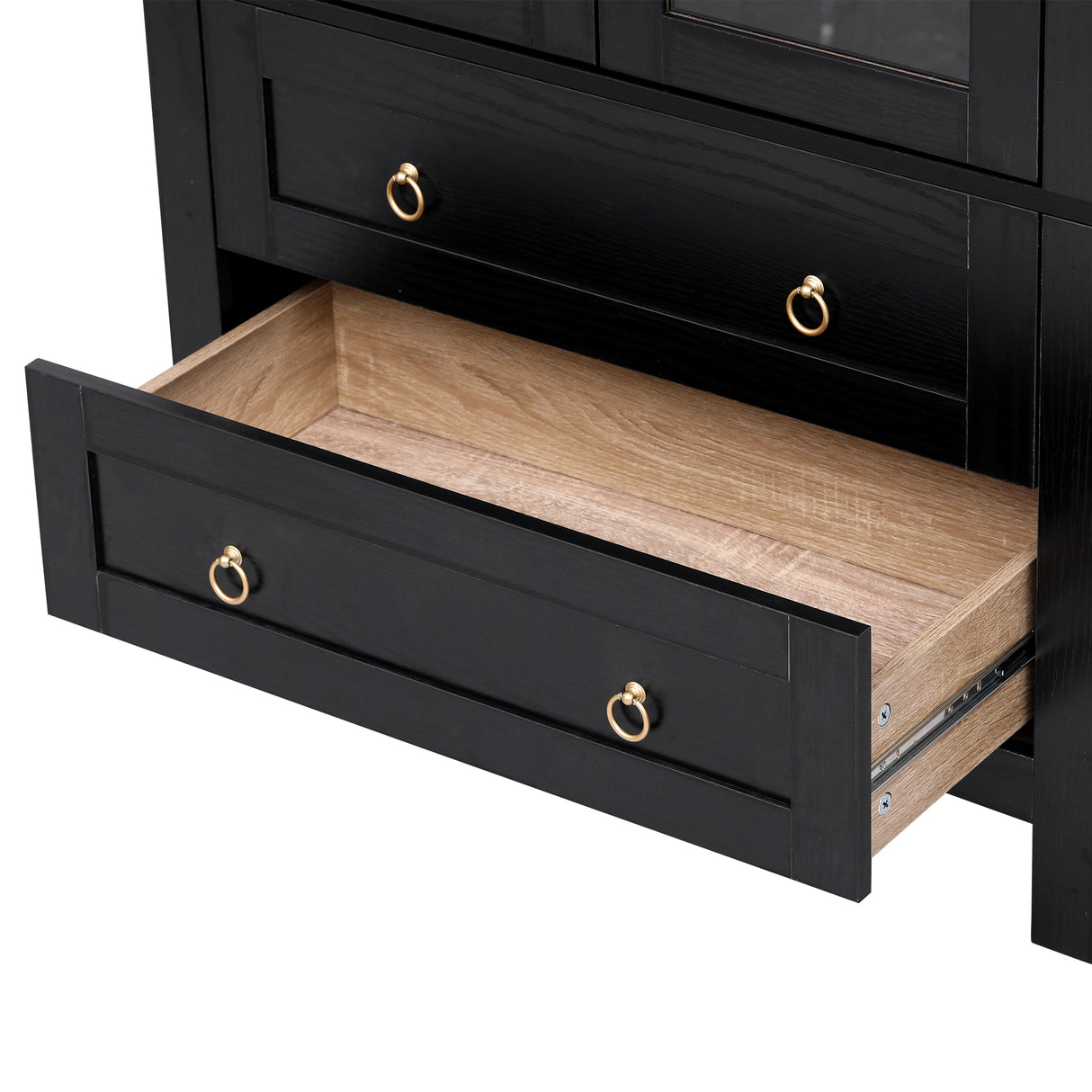 K&K 71" Tall Arched Kitchen Pantry Cabinet