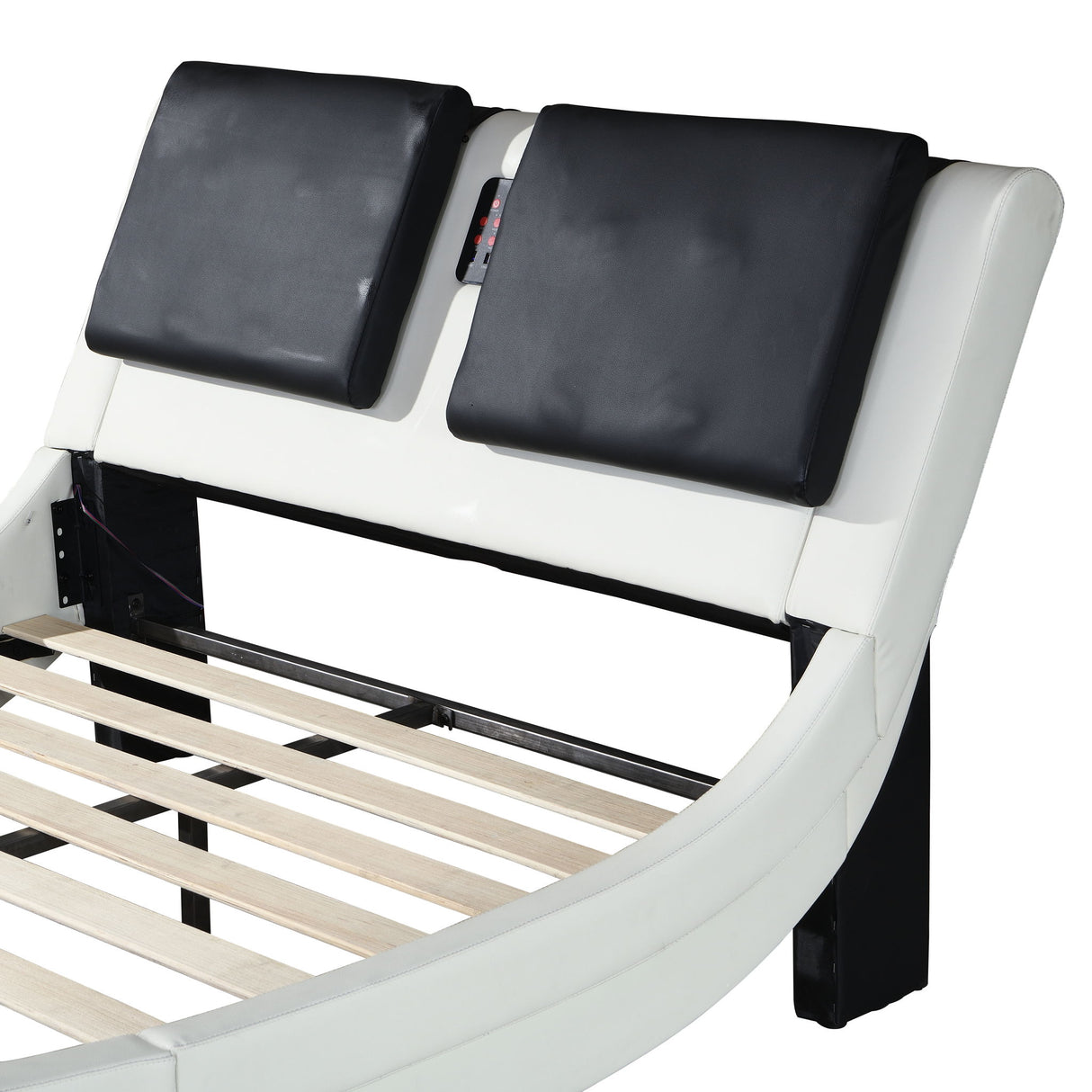 Platform Bed Frame With LED Lighting, tooth Music, Vibration Massage
