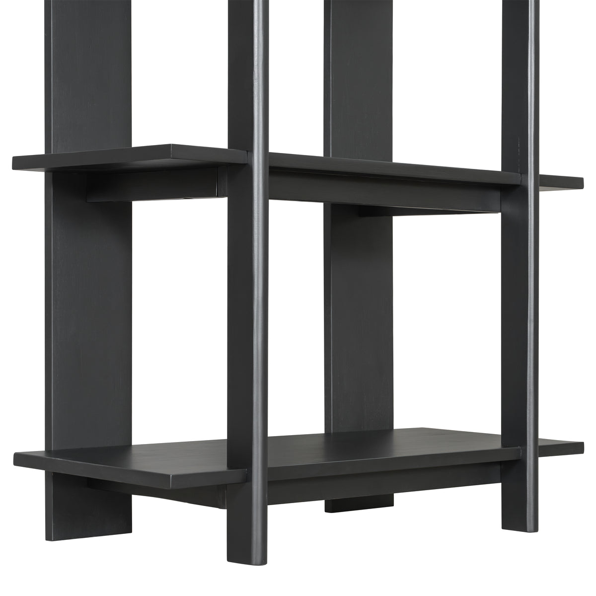 4-Tier Wooden Open Bookcase