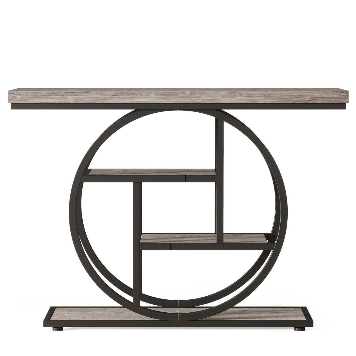 Console Table With 4-Tier Design For Living Hallway