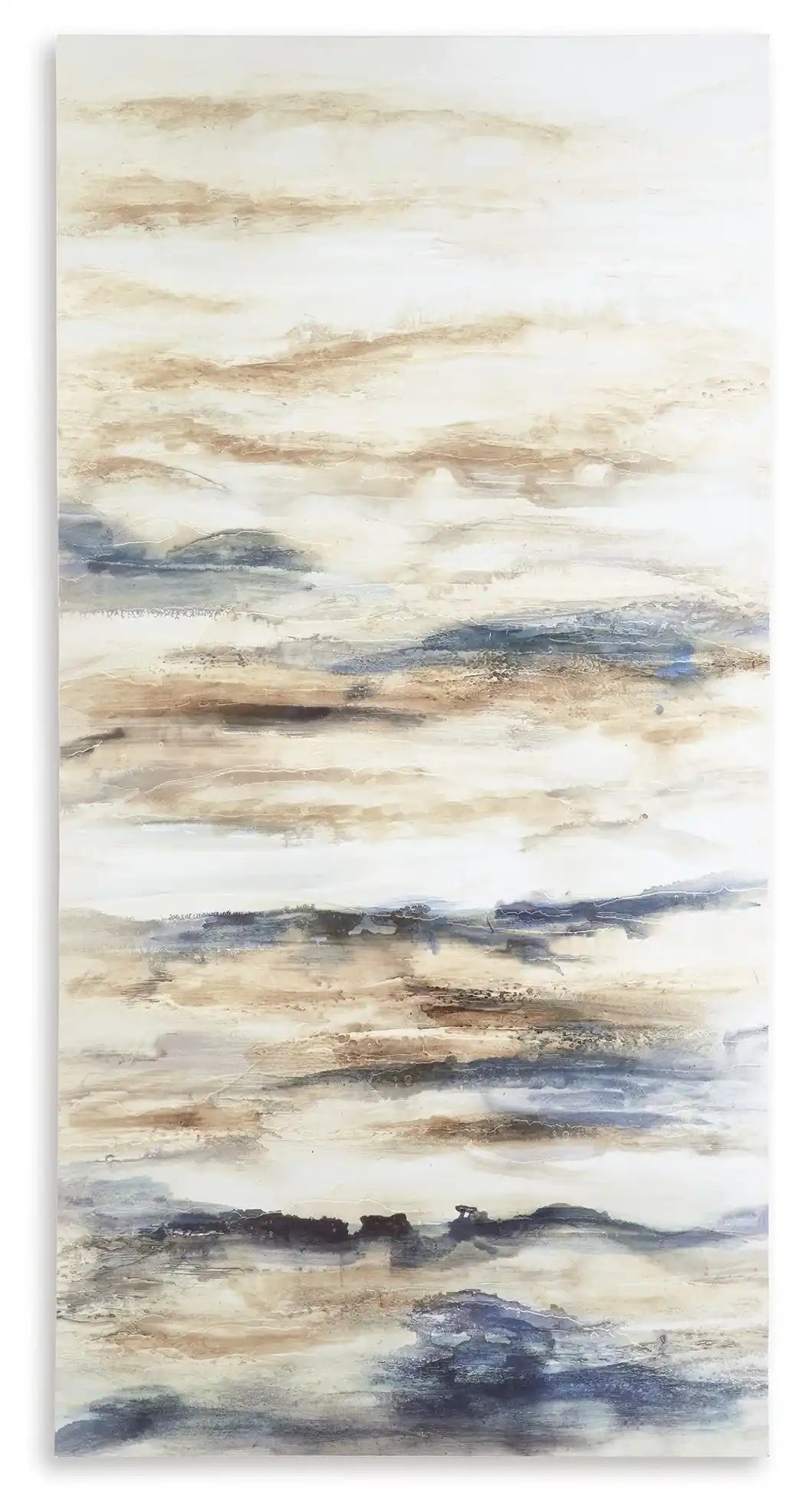 Joely - Wall Art - Blue / Tan