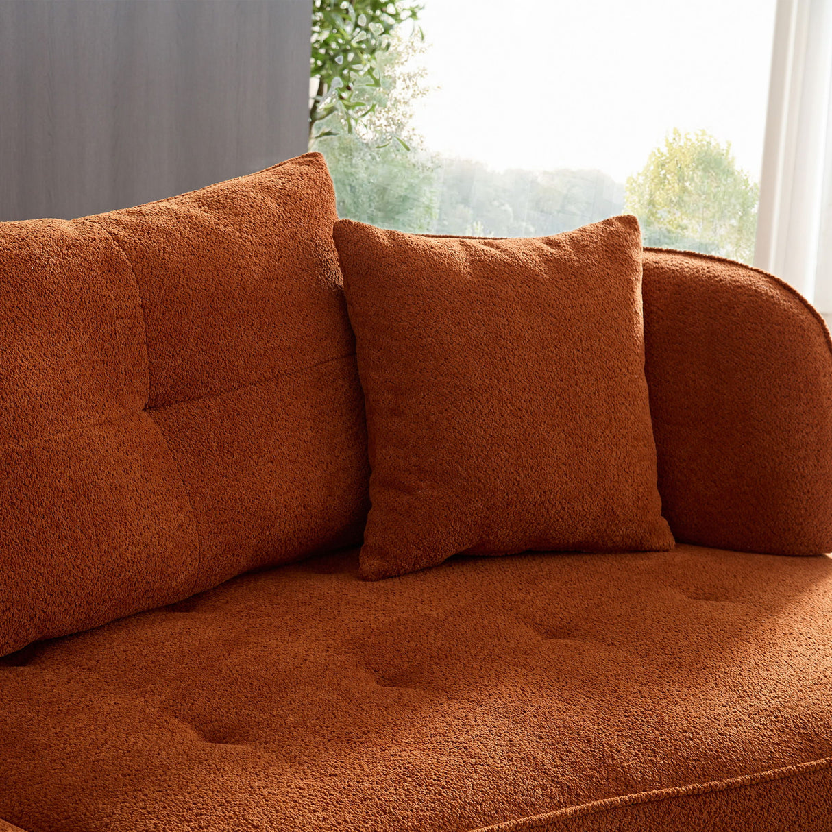 Modular Sofa, Durable Fabric, Solid Wood Frame, High Density Sponge Padding, Seating For 4
