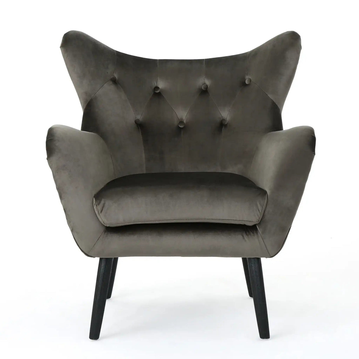 Alyssa - Mid Century Upholstered Arm Chair With Wingback Design - Best Buy Furniture