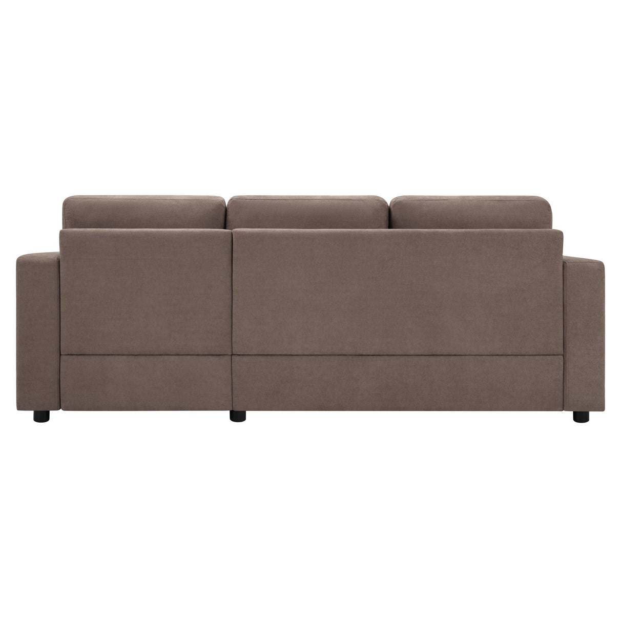 Modern L-Shaped Sectional Sofa With Curved Chaise, USB Ports, And Side Storage Pockets