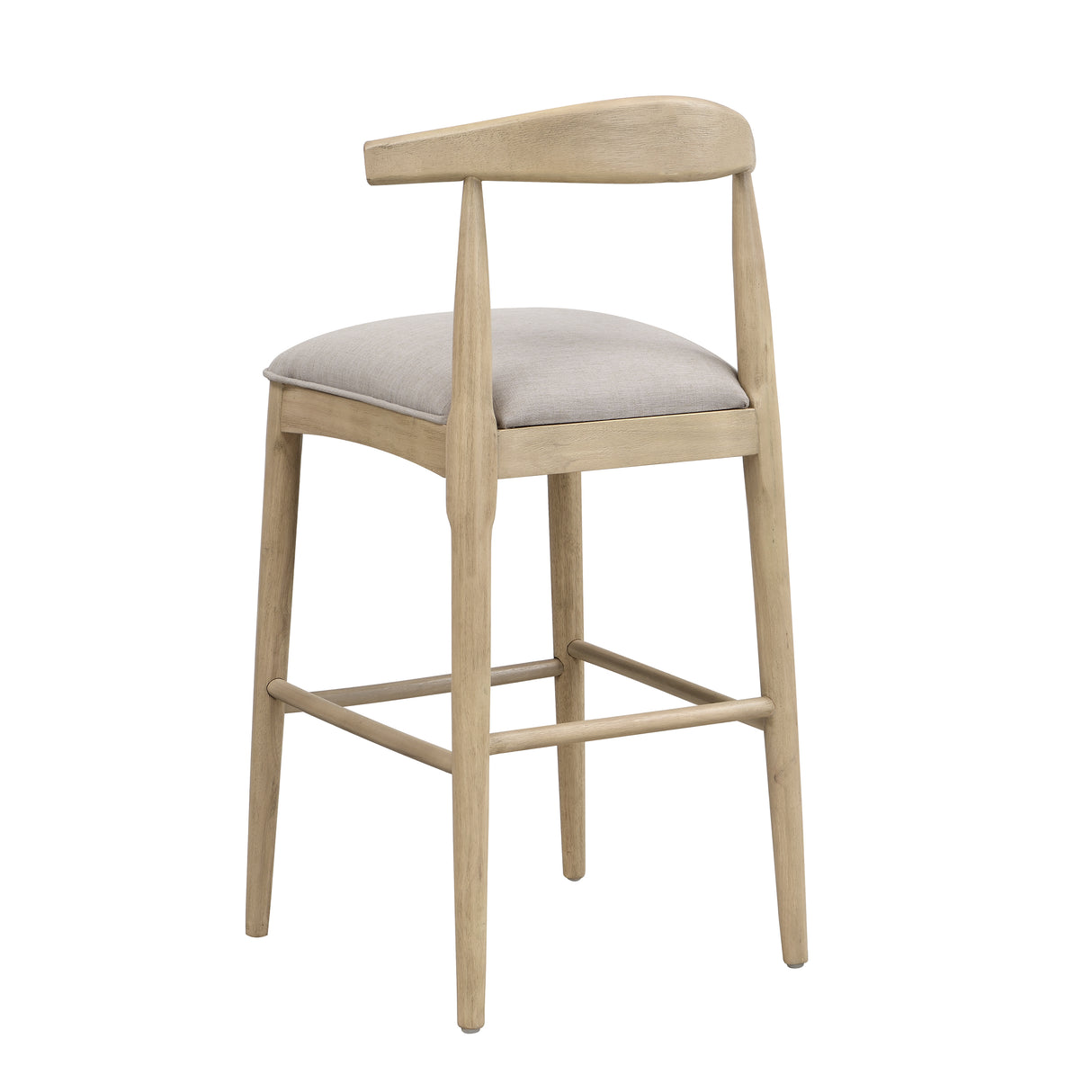 Bar Stool in Pebble Fabric (Set of 2)