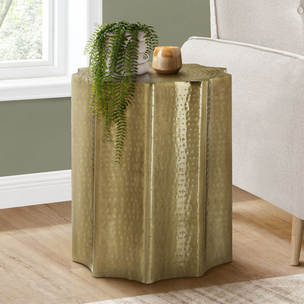 Drum Accent Side Table, Stylish Scalloped Design - Best Buy Furniture
