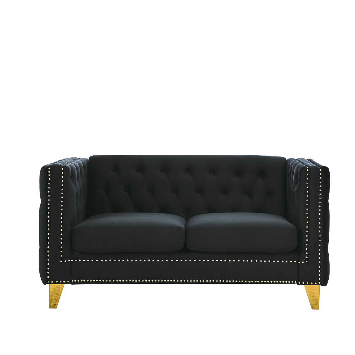 Upholstered Couch Sofa With Button Tufting For Living Room