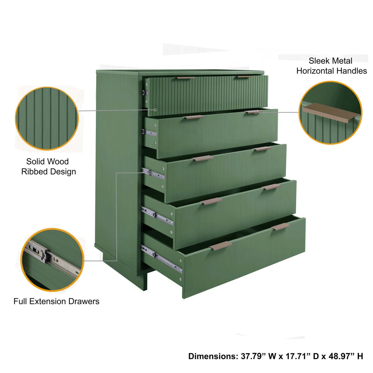 Granville - Chest With 5 Drawers