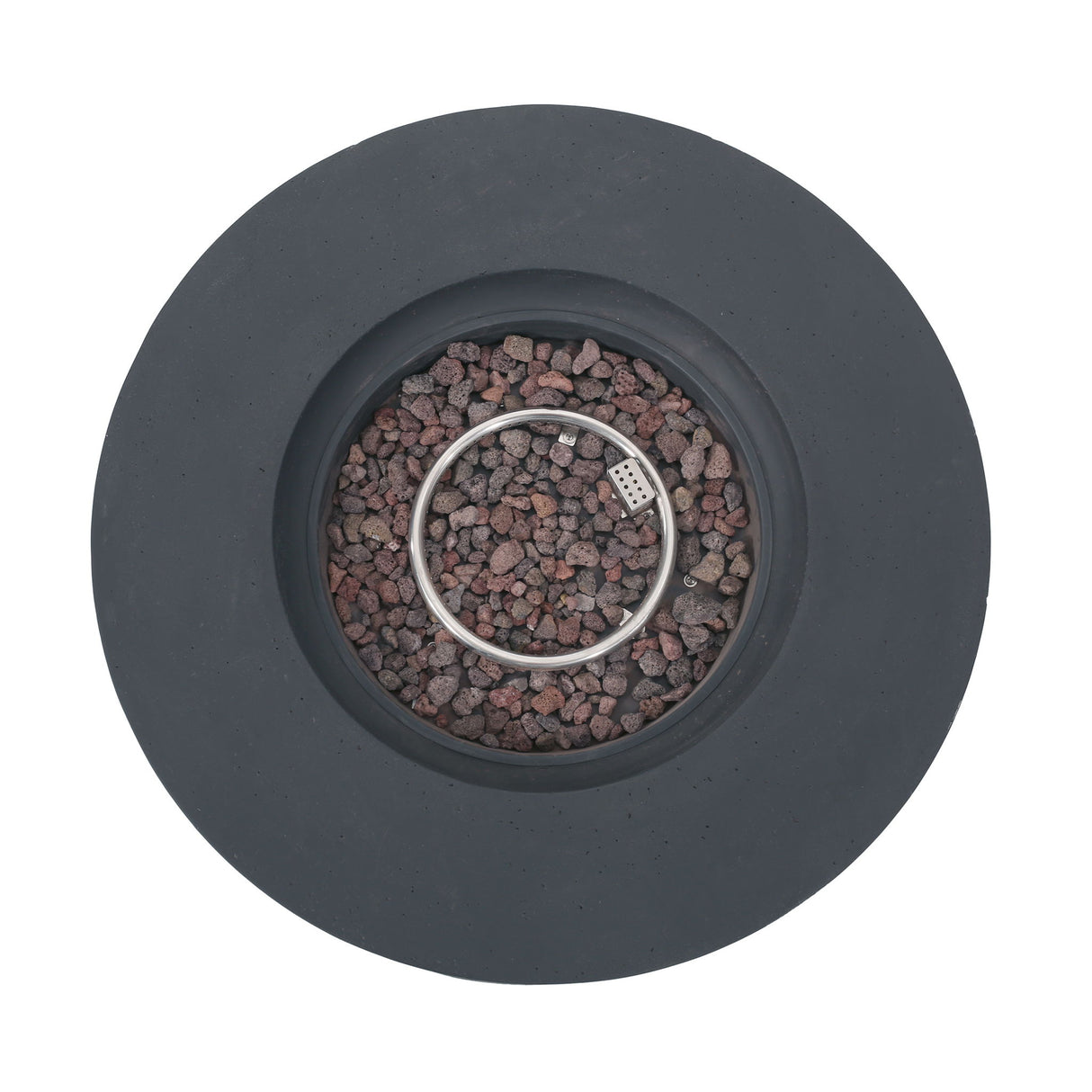 Modern Lightweight Concrete Outdoor Circular Fire Pit 50, 000 Btu