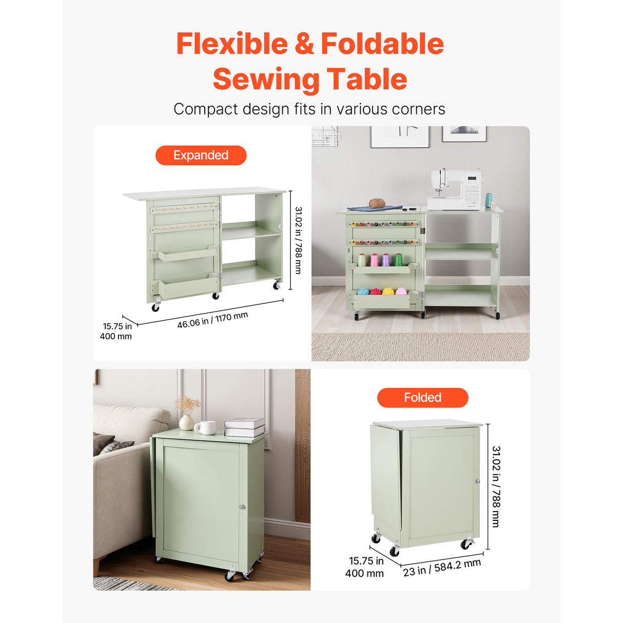 Folding Sewing Table: Multipurpose Craft Station