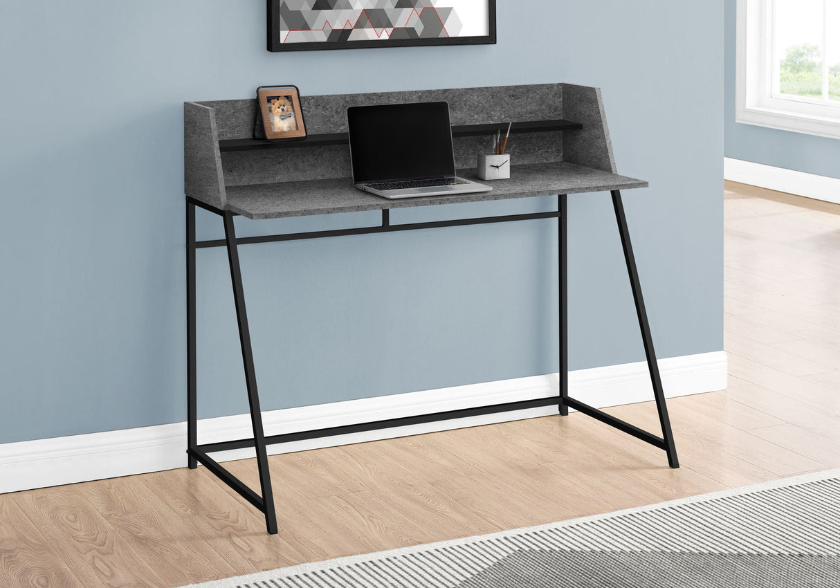 Computer Desk For Home Office, Laptop, Storage Shelves, Marble Look Contemporary & Modern - Best Buy Furniture