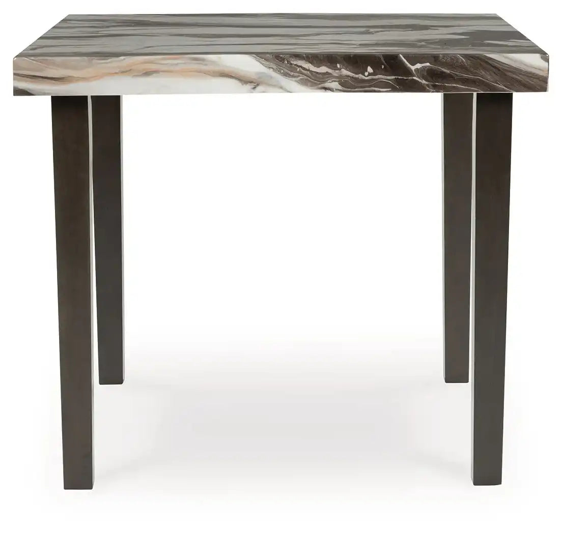 Jeshina - Square Dining Room Counter Table - Dark Brown / Beige - Best Buy Furniture