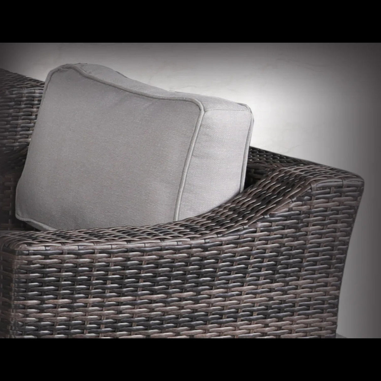 Outdoor Swivel Patio Chair With Cushions (Set of 2) - Brown
