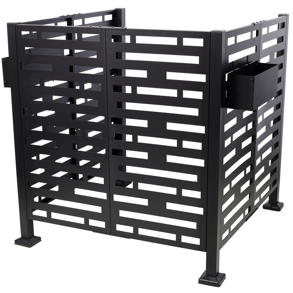 3.5x3.5FT Metal Air Conditioner Privacy Fence with Planter Boxes