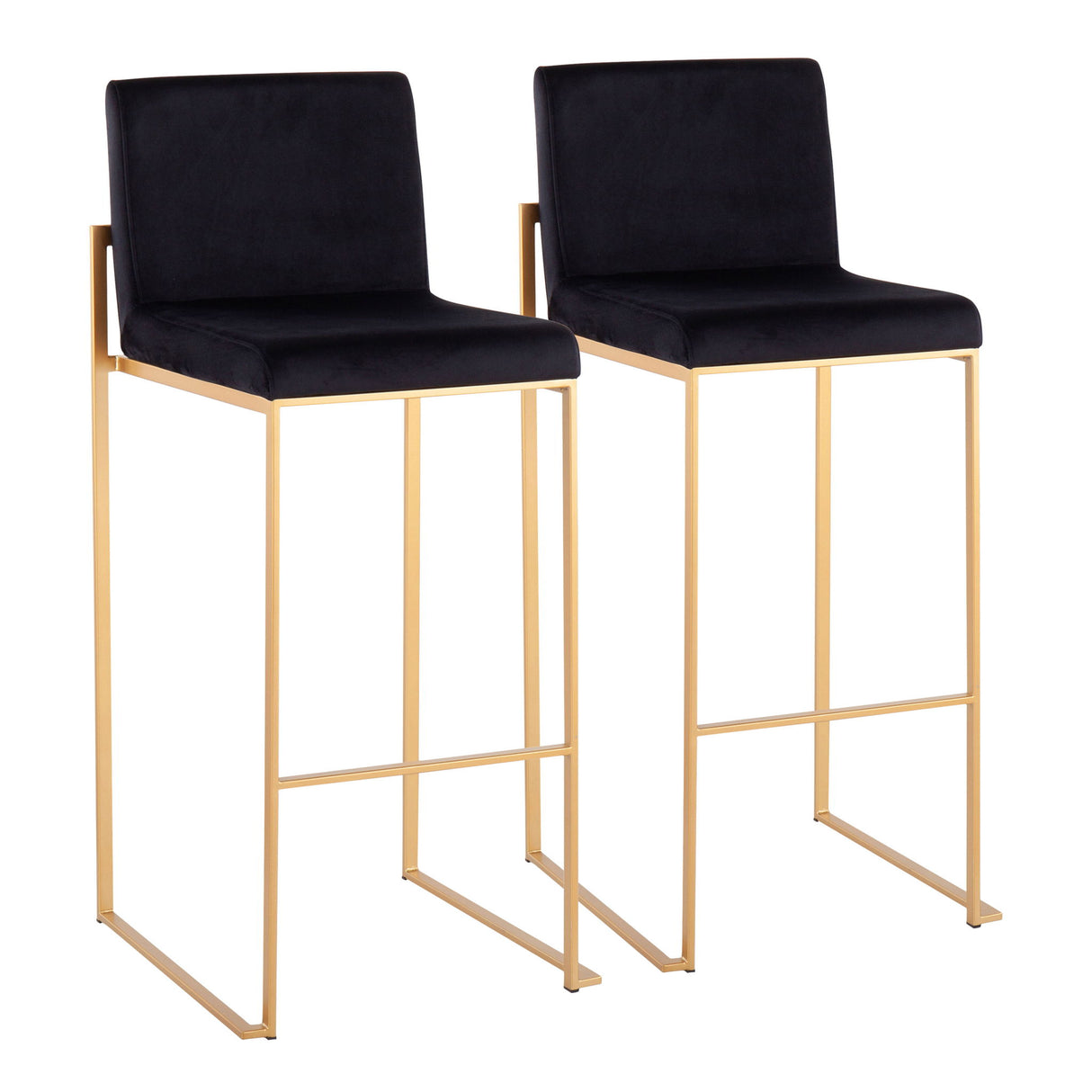 Fuji - Contemporary Design High Back Barstool